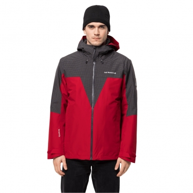 Jack Wolfskin Winter Jacket DNA Rhapsody 3in1 - waterproof, windproof, PFC-free - red Men